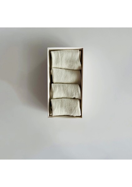 Ekru Yenidoğan 4 Lü Çorap modelleri