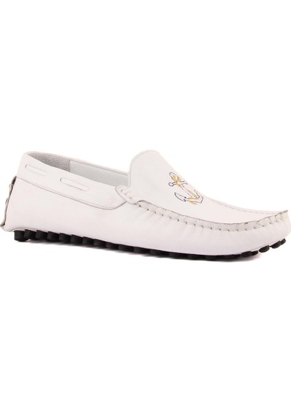 Sail Lakers - Beyaz Deri Marine Serisi Erkek Loafer fiyatları