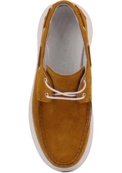 Sail Lakers - Hardal Renk Süet Deri Bağcıklı Kadın Günlük Ayakkabı indirimleri