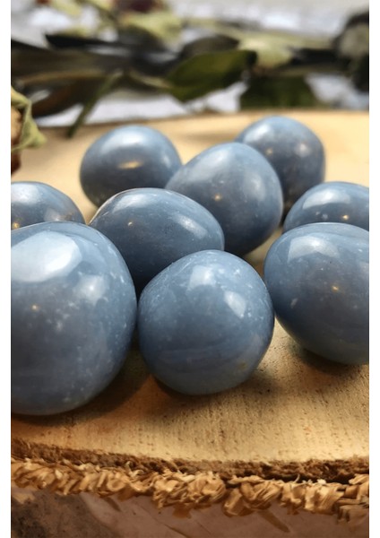 Sertifikalı Tamburlanmış Melek Taşı Kütle - Anjelit fırsatları