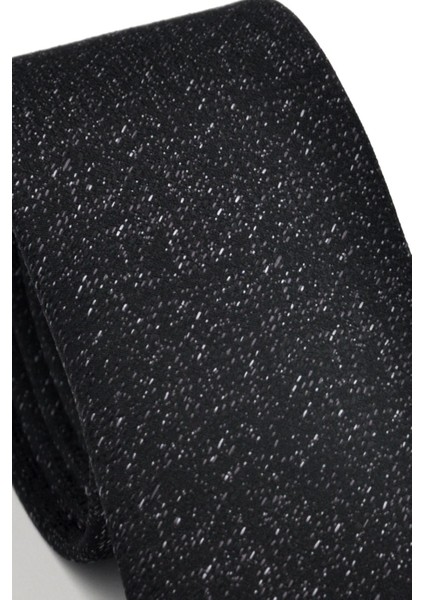 Füme Kırcıl Siyah Dokuma Kumaş Mendilli Slim Fit Kravat SDK230916 modelleri