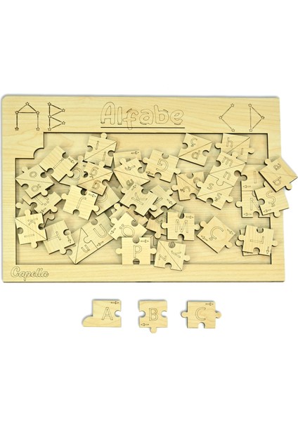 Capellawoodworks Alfabe Yapboz Abc Puzzle