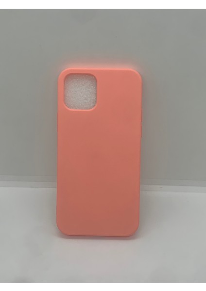 iphone 12 Silikon Pembe Renk Kılıf