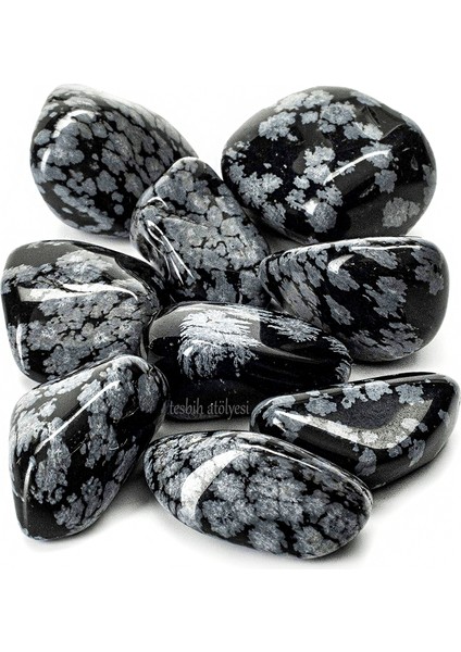 Sertifikalı Karlı Obsidyen Taşı Doğal Taş Kütle Parça fiyatları