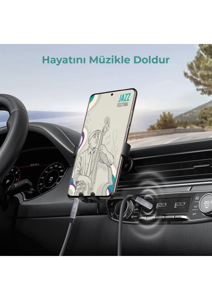 BXAU103 3.5mm Erkek To Erkek Örgülü Stereo Aux Ses Kablosu 3 Metre modelleri