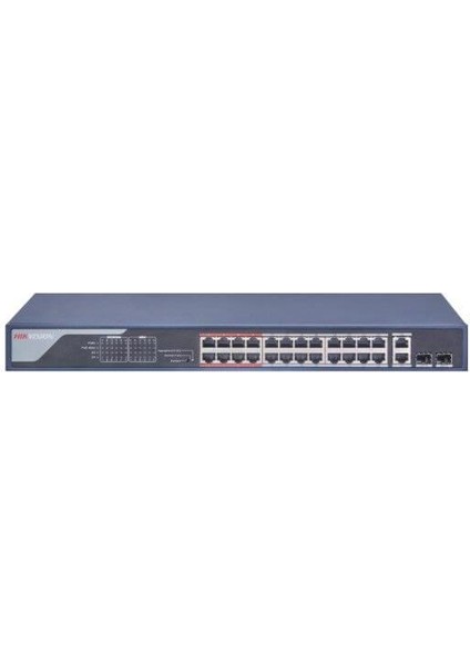 HIKVISION  DS-3E1326P-EI 24 PORT 10/100 24 PORT POE 2 PORT GİGABİT UPLINK 370W YONETILEBILIR SWITCH Resim-2