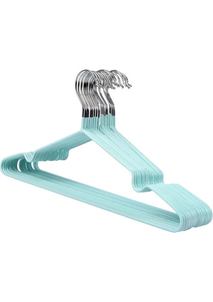 10PCS Pvc Kaplamalı Çelik Giysileri Askılı Ceket Giysi Yetişkinler Için Raf Çubuğu (Yurt Dışından) fırsatları