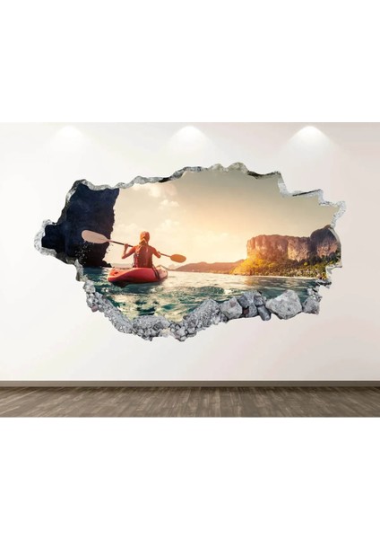 Şehir ve Doğa Manzaraları Full Hd Baskı 3D Modern Duvar Sticker