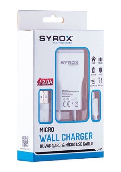 Micro USB Şarj Cihazı J15 2.0A