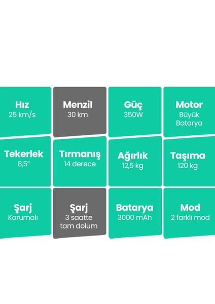 Katlanabilir Çift Süspansiyonlu Elektrikli Scooter