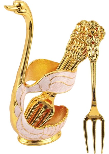 6 Adet Kahve Kaşığı Kuğu Tutucu Çay Kaşığı Tatlı Kaşığı Mutfak Bar Çatal Aureate Beyaz (Yurt Dışından) modelleri