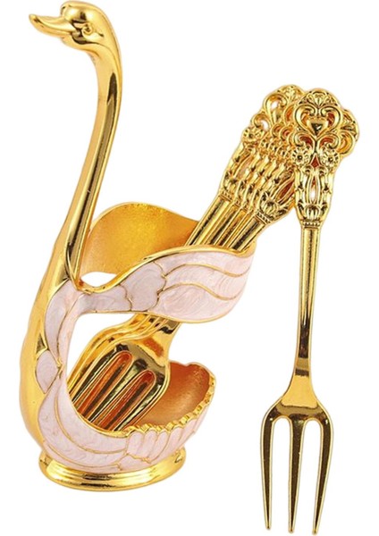 6 Adet Kahve Kaşığı Kuğu Tutucu Çay Kaşığı Tatlı Kaşığı Mutfak Bar Çatal Aureate Beyaz (Yurt Dışından) fırsatları