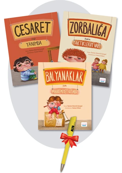 Saniye Bencik Kangal 3 Kitap Seti - Cesaret Hep + Zorbalığa Karşı Taktiklerim + Balyanaklar Için Mahremiyet - Saniye Bencik Kangal