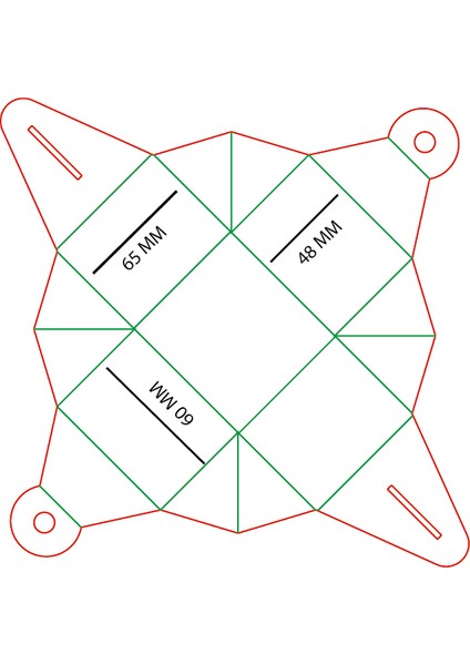 Nişan-Nikah-Kına-Düğün Hatırası 100 Adet Tekli Lokum Kutusu SNY2030-3 065X060X048 mm