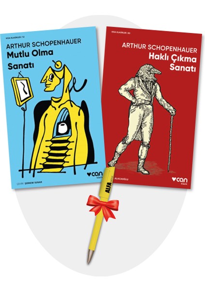 Mutlu Olma Sanatı + Haklı Çıkma Sanatı 2 Kitap Set - Arthur Schopenhauer + Alfa Kalem Can Yayınları - Arthur Schopenhauer