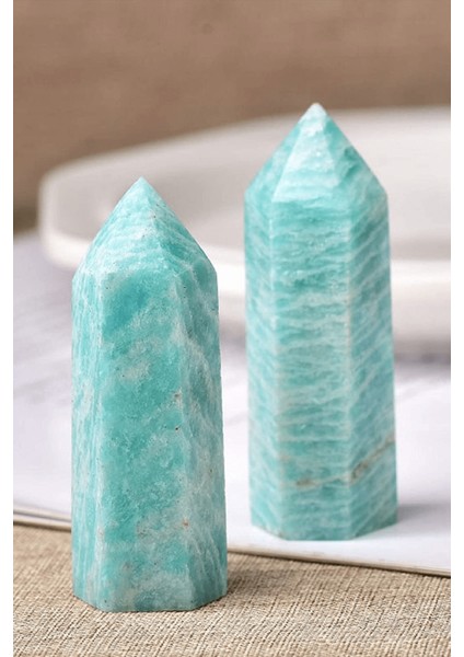 Sertifikalı 1.kalite Doğal Amazonit Doğal Taş Piramit Kazık Obelisk Parça