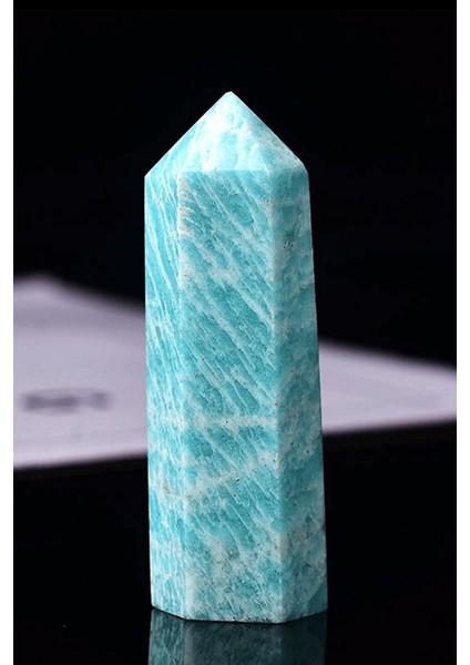 Sertifikalı 1.kalite Doğal Amazonit Doğal Taş Piramit Kazık Obelisk Parça