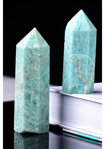 Sertifikalı 1.kalite Doğal Amazonit Doğal Taş Piramit Kazık Obelisk Parça
