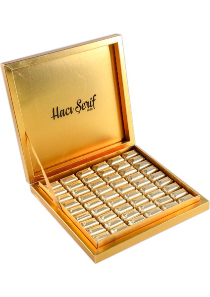 Sütlü Antep Fıstıklı Zarf Çikolata 640g (Gold Kutu)