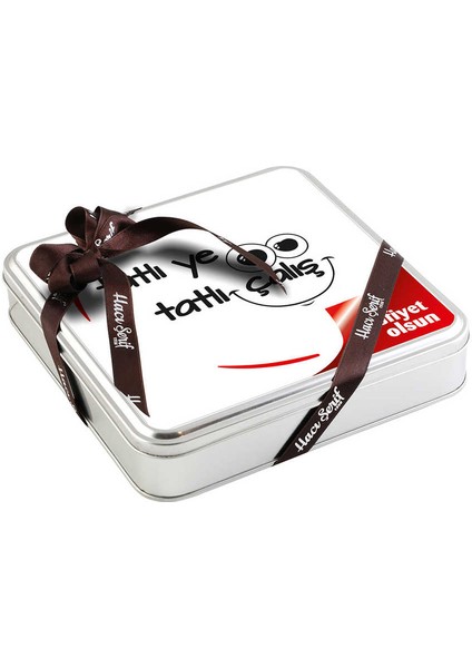 Ofis ve Yeni İş Hediyesi Tahinli Truffle Çikolata (Metal Kutu) modelleri