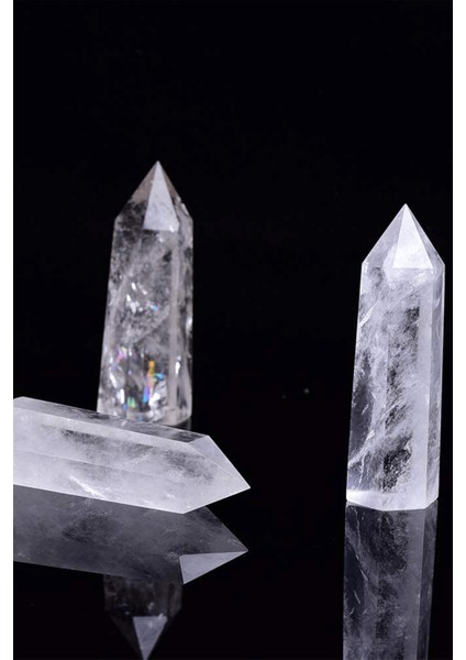 Sertifikalı 1.kalite Doğal Kristal Kuvars Taşı Piramit Kazık Obelisk Parça modelleri