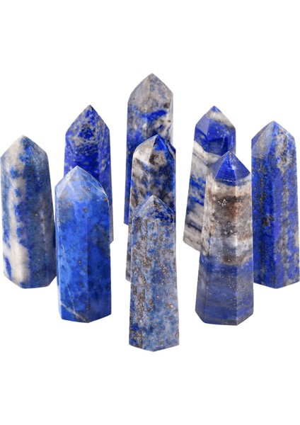 Sertifikalı 1.kalite Doğal Lapis Lazuli Taşı Piramit Kazık Obelisk Parça