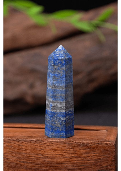 Sertifikalı 1.kalite Doğal Lapis Lazuli Taşı Piramit Kazık Obelisk Parça