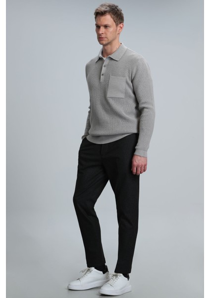 Frank Spor Erkek Chino Pantolon Slim Fit Antrasit