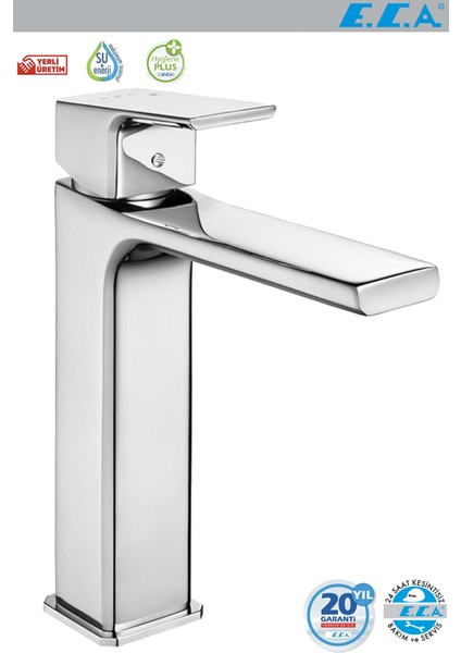 Tiera Banyo Lavabo Bataryası Krom Renkli Orta Boy Tip 102188003