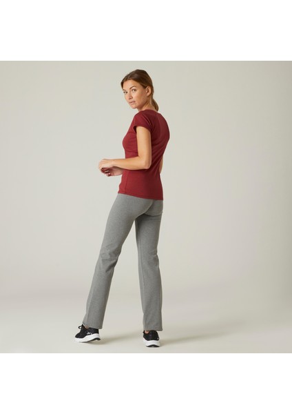 Domyos Kadın Fitness Taytı - Gri modelleri