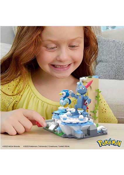 HKT20 Mega™ Pokémon™ Piplup ve Sneasel Kış Macerası Seti 183 Parça + 7 Yaş