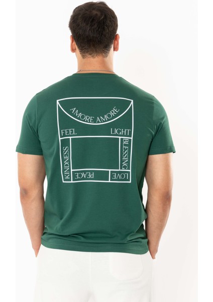 Amore Regular T-Shirt Erkek - Yeşil fiyatları