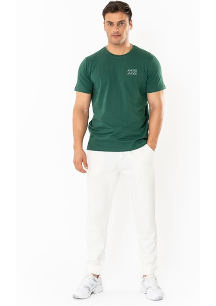 Amore Regular T-Shirt Erkek - Yeşil modelleri