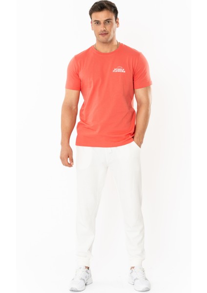 Flower Regular T-Shirt Erkek - Somon modelleri