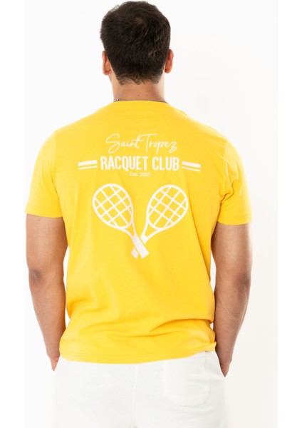 Racquet Club Regular T-Shirt Erkek - Sarı modelleri