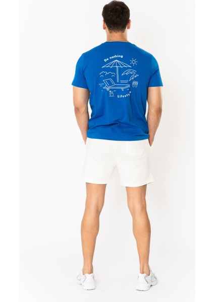 Nothing Regular T-Shirt Erkek - Saks Mavi modelleri