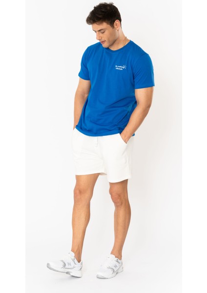 Nothing Regular T-Shirt Erkek - Saks Mavi indirimleri
