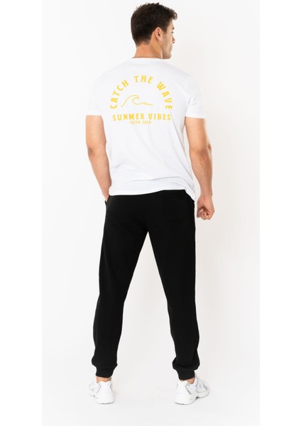 Wave Regular T-Shirt Erkek - Beyaz indirimleri