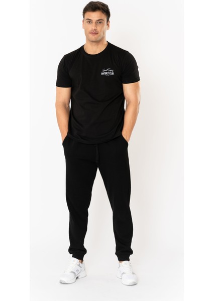 Racquet Lover Regular T-Shirt Erkek - Siyah indirimleri