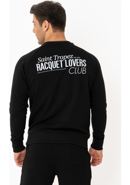 Racquet Lover Regular Sweatshirt Erkek - Siyah