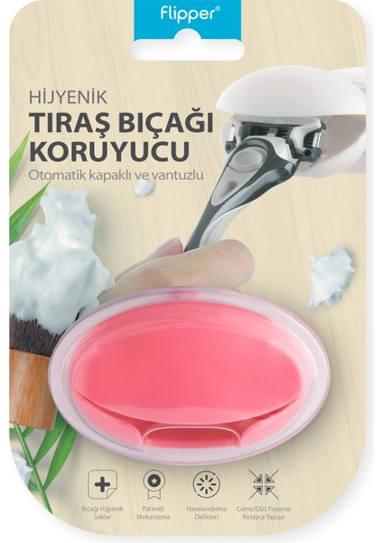 Hijyenik Tıraş Bıçağı Koruma Kabı – Pembe