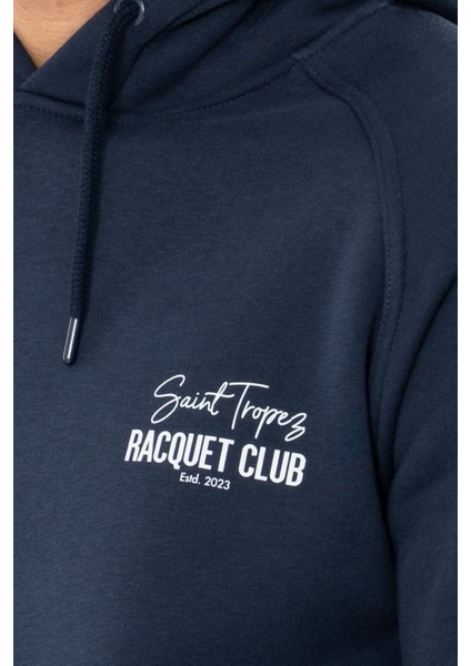 Racquet Club Regular Hoodie Erkek - Lacivert