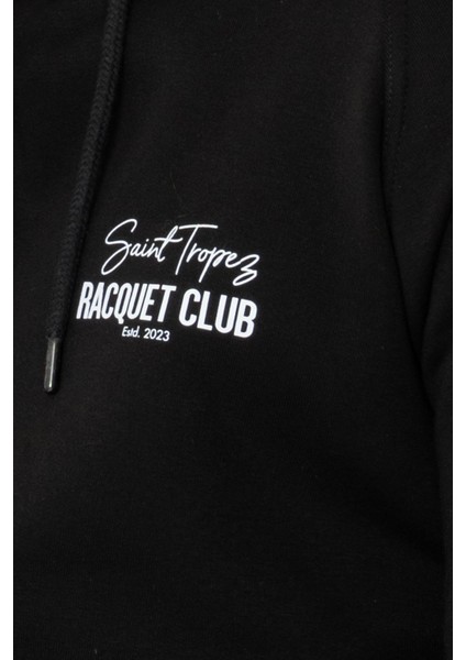Racquet Lovers Regular Hoodie Erkek - Siyah indirimleri