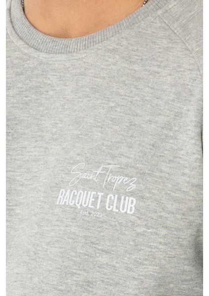 Racquet Lover Regular Sweatshirt Erkek - Gri