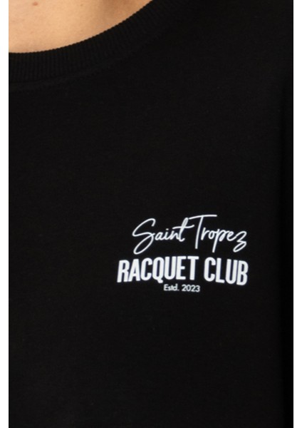 Racquet Lover Oversize Sweatshirt Kadın - Siyah indirimleri