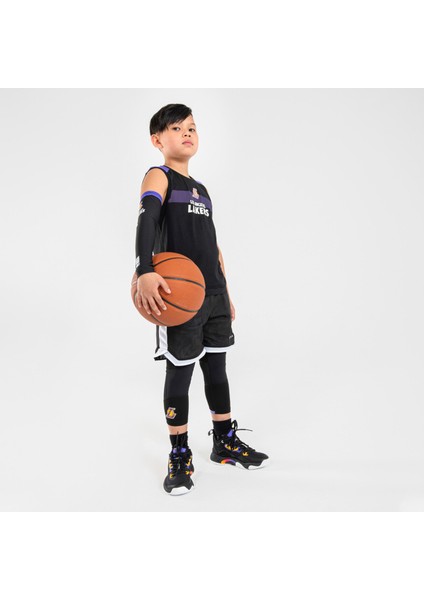 Tarmak Nba Los Angeles Lakers Çocuk 3/4 Basketbol Taytı - Siyah - 500 modelleri