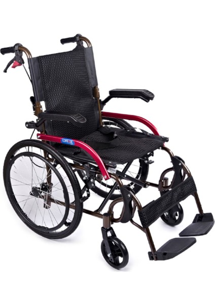 Gk863laj-20 Jet Black Transfer Alüminyum Tekerlekli Sandalye