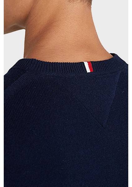 Pamuk ve Kaşmir Karışımlı Regular Fit Bisiklet Yaka Erkek Kazak MW0MW28046 Dw5 fırsatları