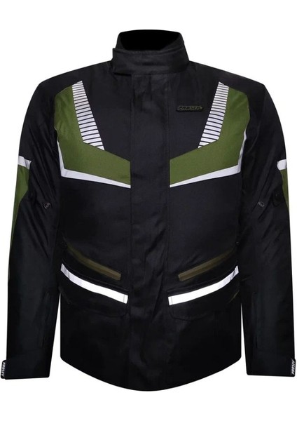 Motosiklet Montu Maxdura Kumaş 4 Mevsim Uzun Model Motor Montu Yeşil