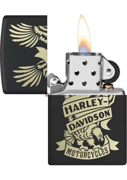 Çakmak Harley Davidson Metal Alaşım Siyah Renk Benzinli Yakıt 218 modelleri